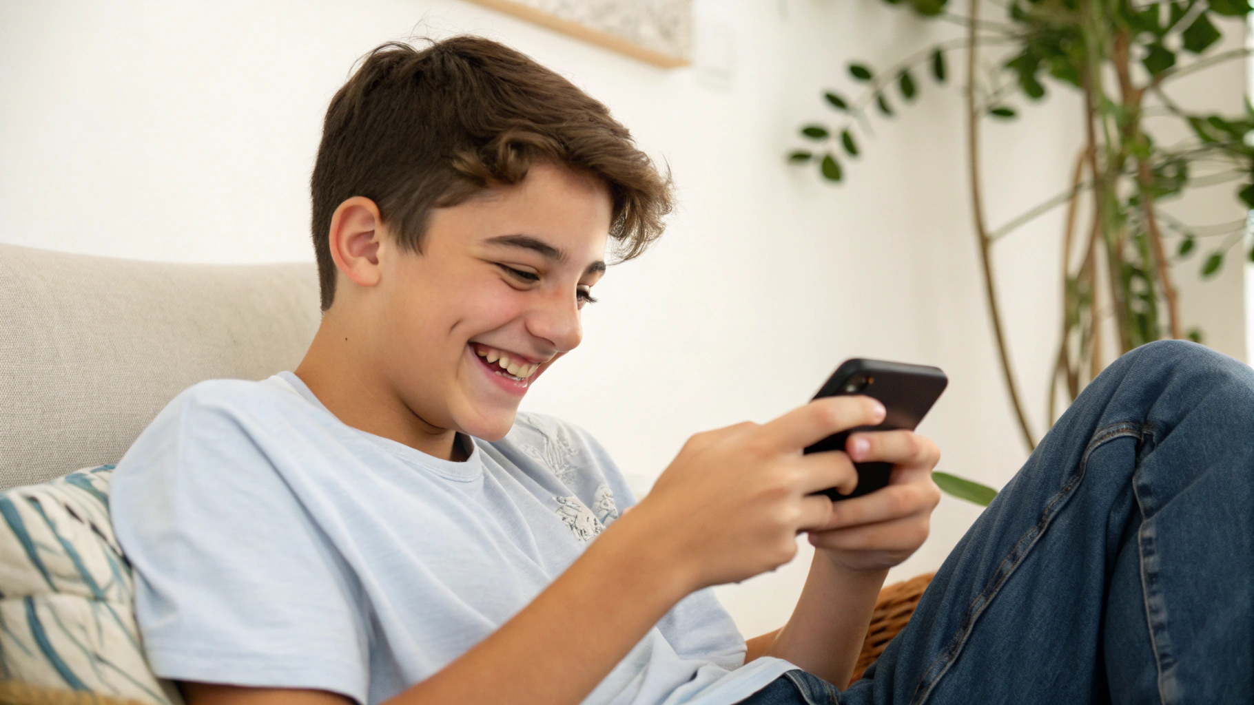 mobile and a teenager/horebletters